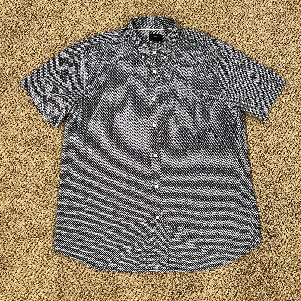 Obey Men’s Button Down Short Sleeve Shirt Size XL
